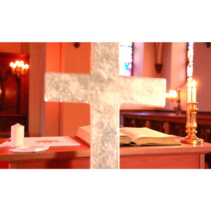 FAITH 2.6 gr British English Victorian 375 9ct Yellow Gold Antique Cross Pendant